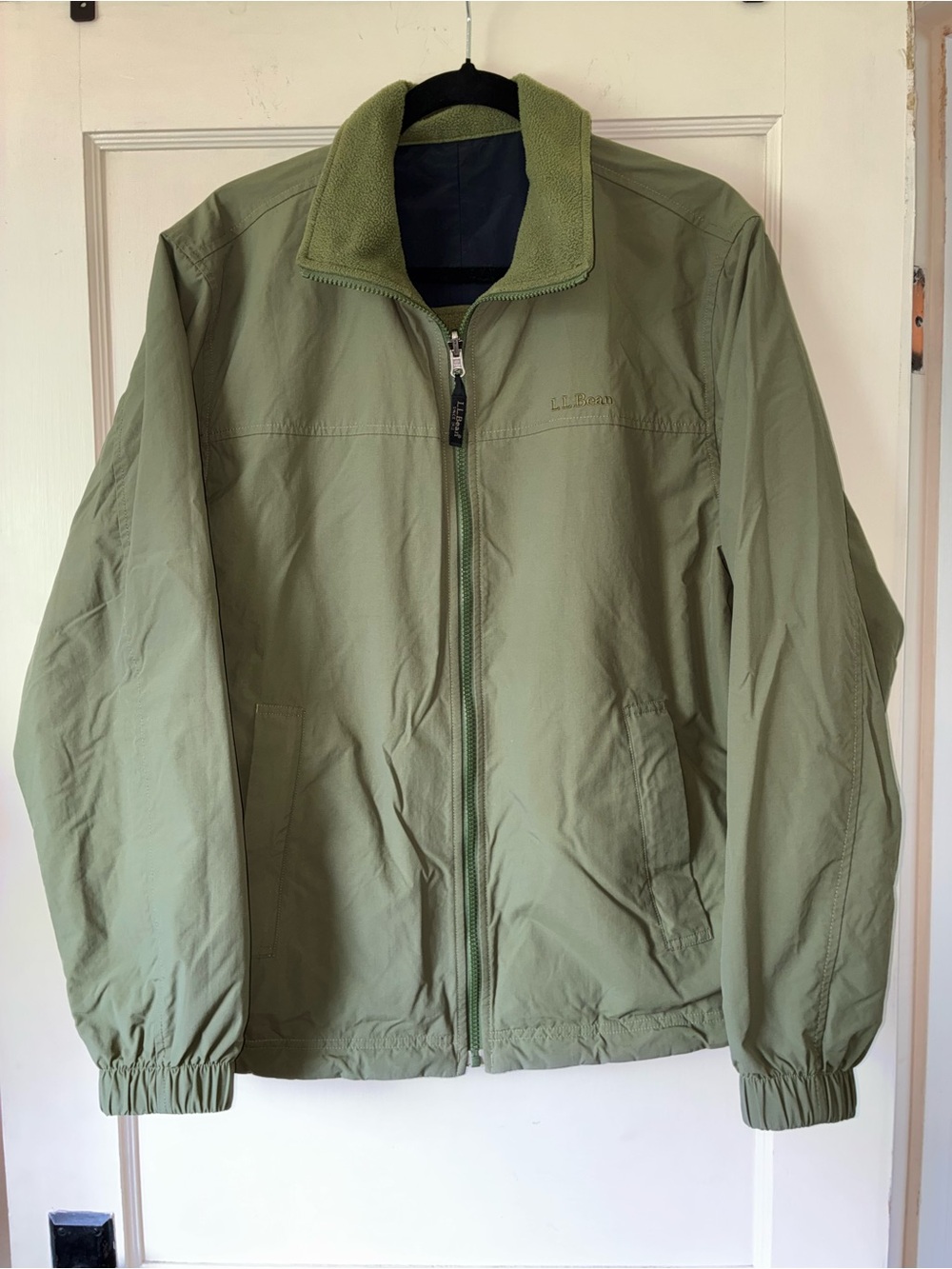 Vtg L. L. Bean Men’s Coat All Weather Jacket Green Coat M Reg Reversible Outdoor